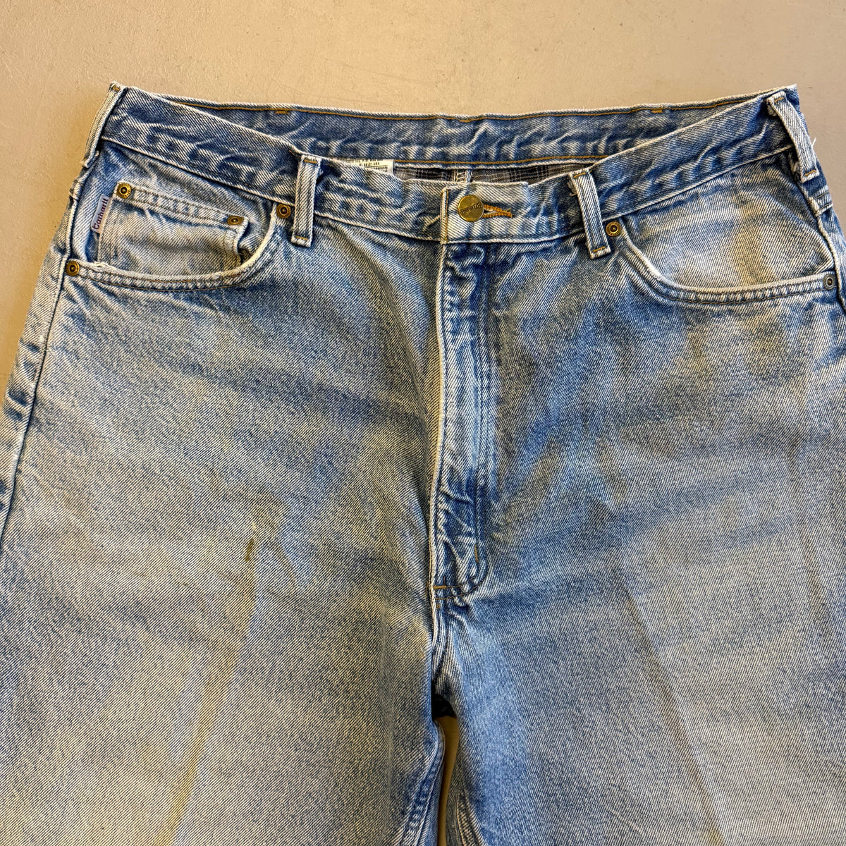 Vintage Carhartt Blanket-lined Carpenter Denim - Size 38x32