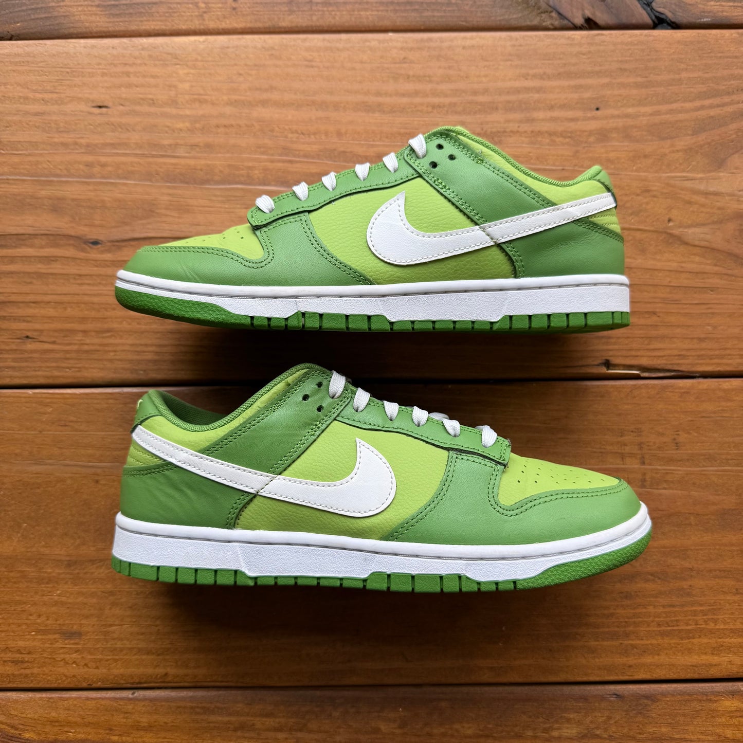 Größe 42.5 - Dunk Low 'Chlorophyll' (Gebraucht/Ohne Karton)