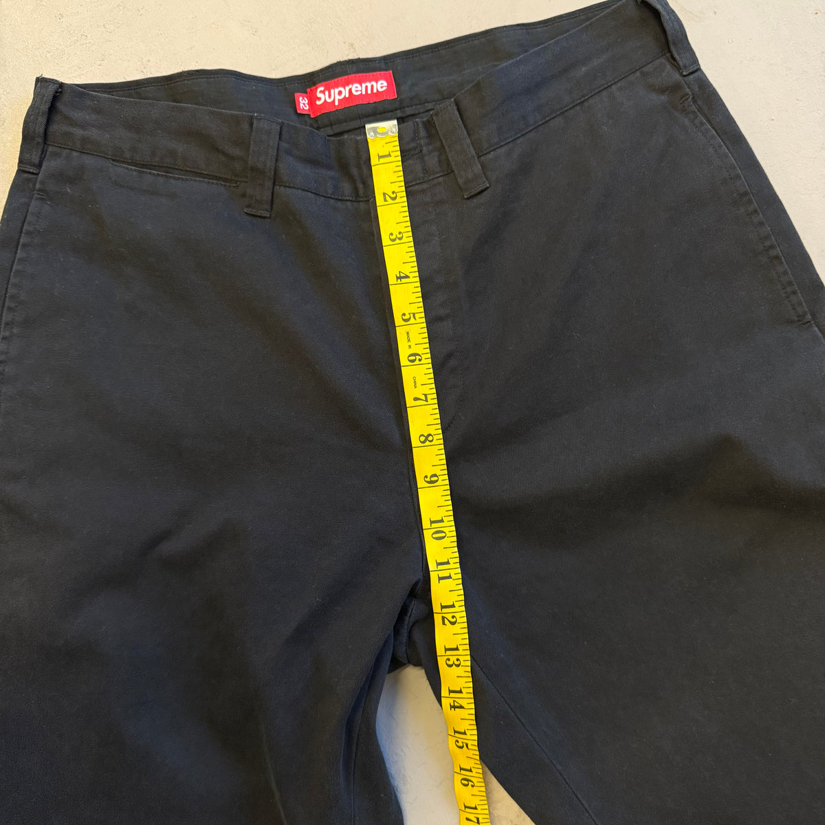 Supreme Chino Pin Up Pant 'Black' (Pre-Owned) - Size 32