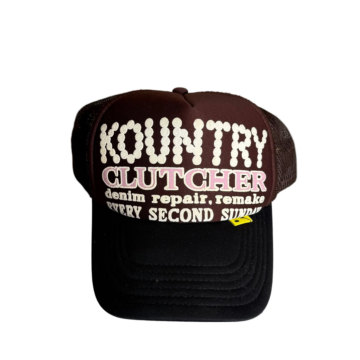 Kapital Trucker Hat (Brown/Pink)