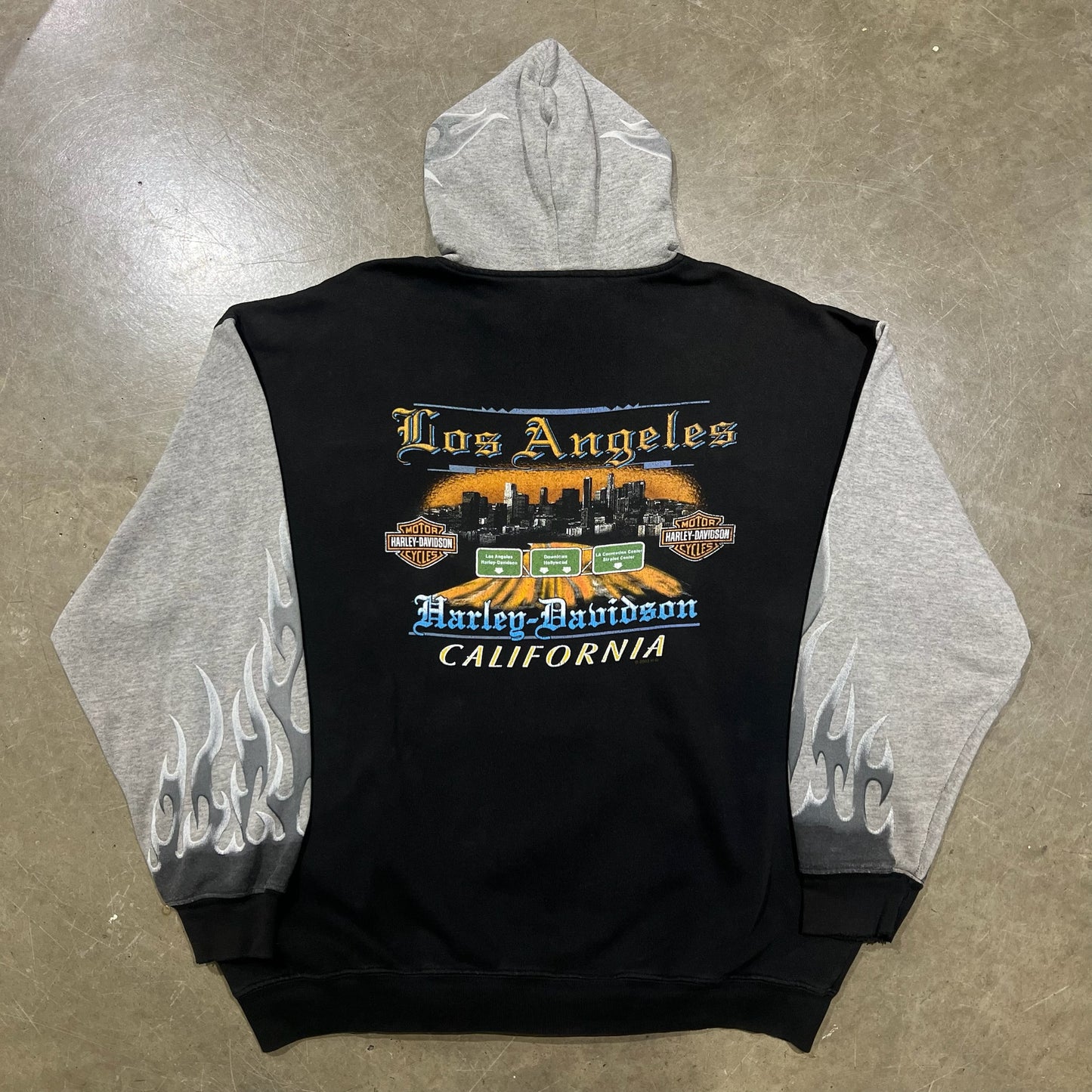 Vintage Harley Flame Hoodie