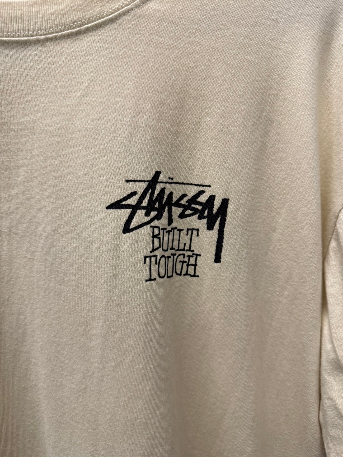 Medium - Stussy Built Tough Tee 'Putty' (Pre-Owned)