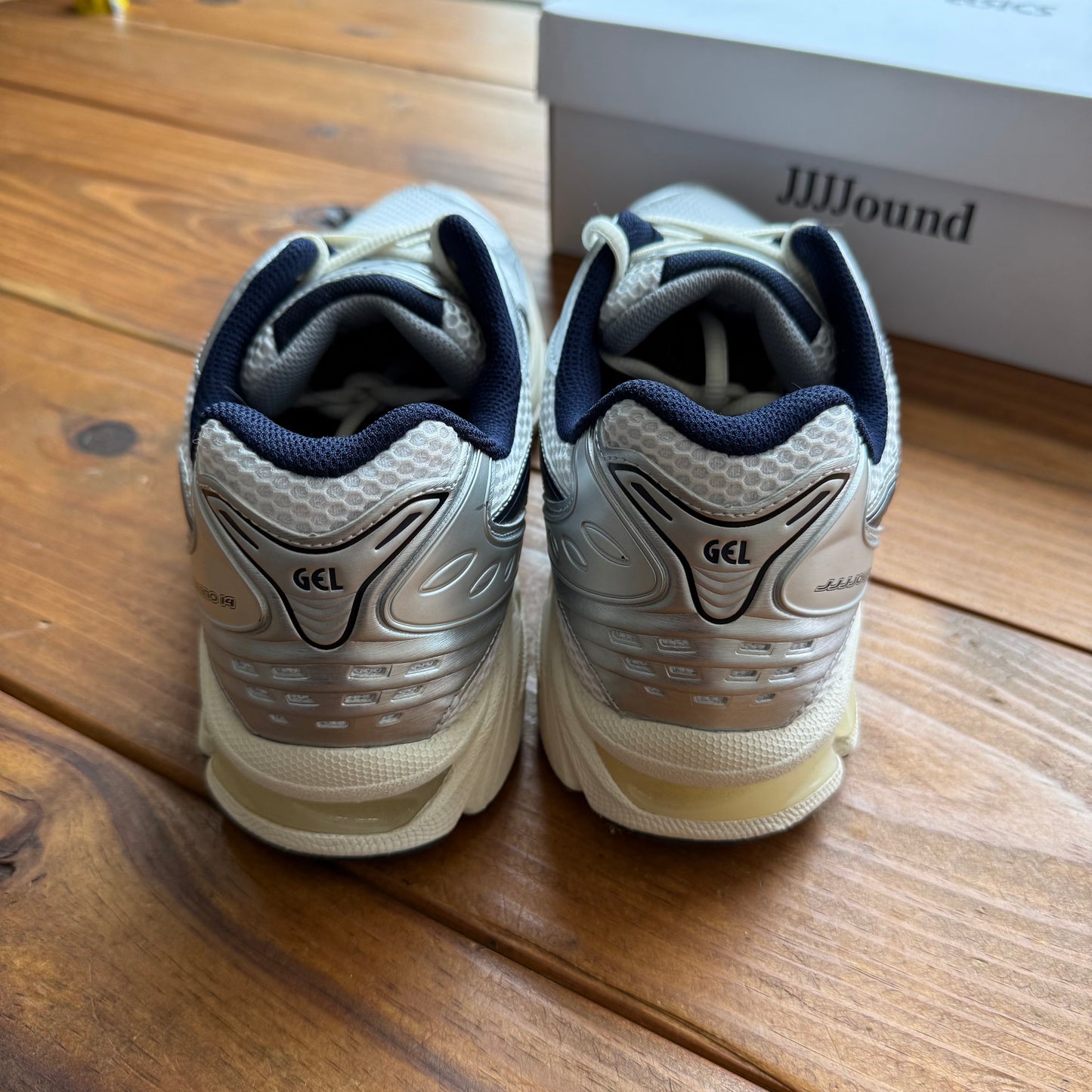 Size 11.5 - JJJJound x Gel Kayano 14 'White Midnight Navy' (Used)