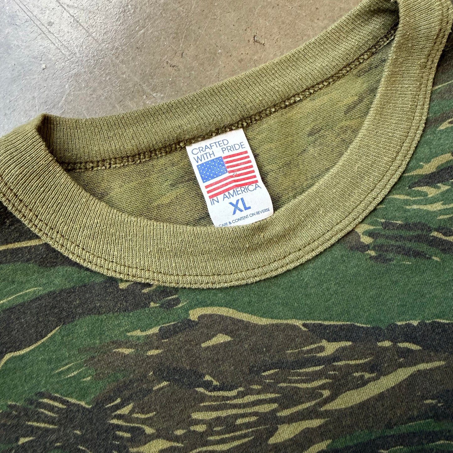 Size XL- Vintage Camo Tee