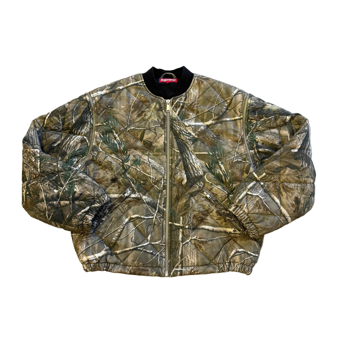 Supreme Zip Off Sleeve Quilted Bomber Jacket (Pre-Owned) - Large