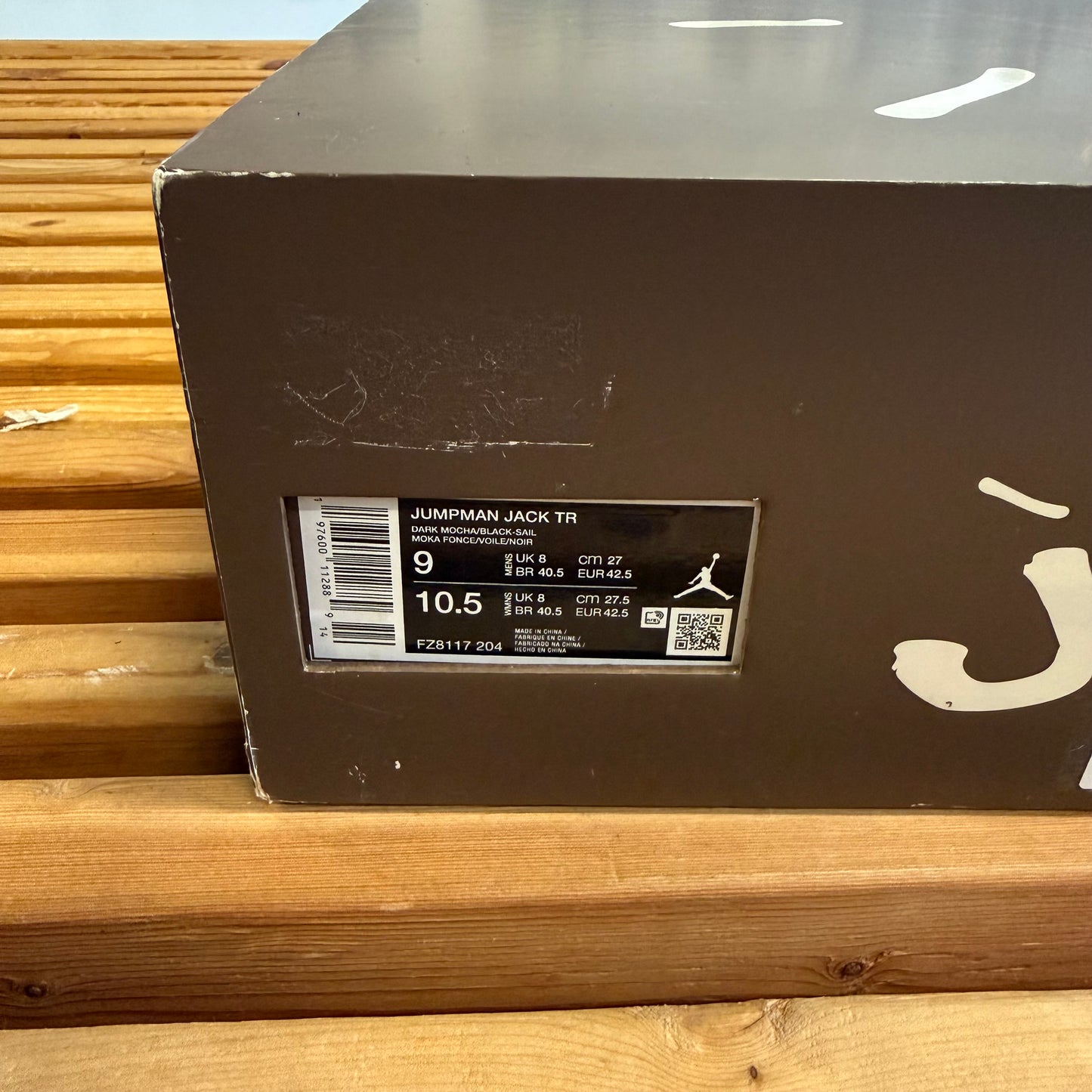 Size 9 - Travis Scott x Jordan Jumpman Jack TR 'Dark Mocha' (Used)