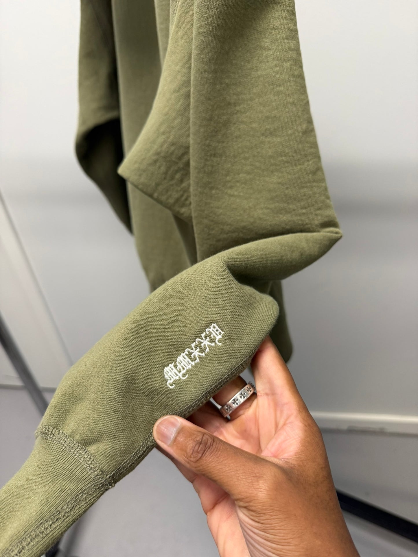 Large - Supreme Box Logo Hooded Sweatshirt - FW25 'Light Olive' (Pre-Owned)