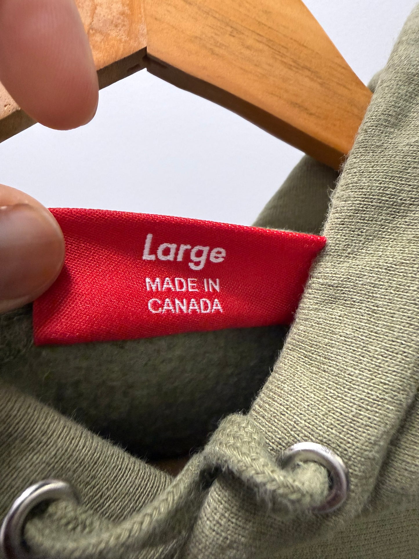 Large - Supreme Box Logo Hooded Sweatshirt - FW25 'Light Olive' (Pre-Owned)