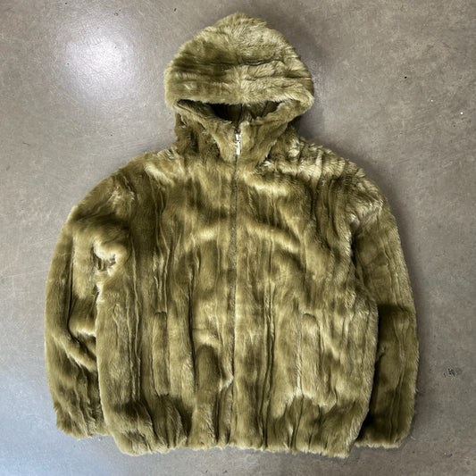 MEDIUM - Supreme Faux Fur Hooded Jacket (Used)