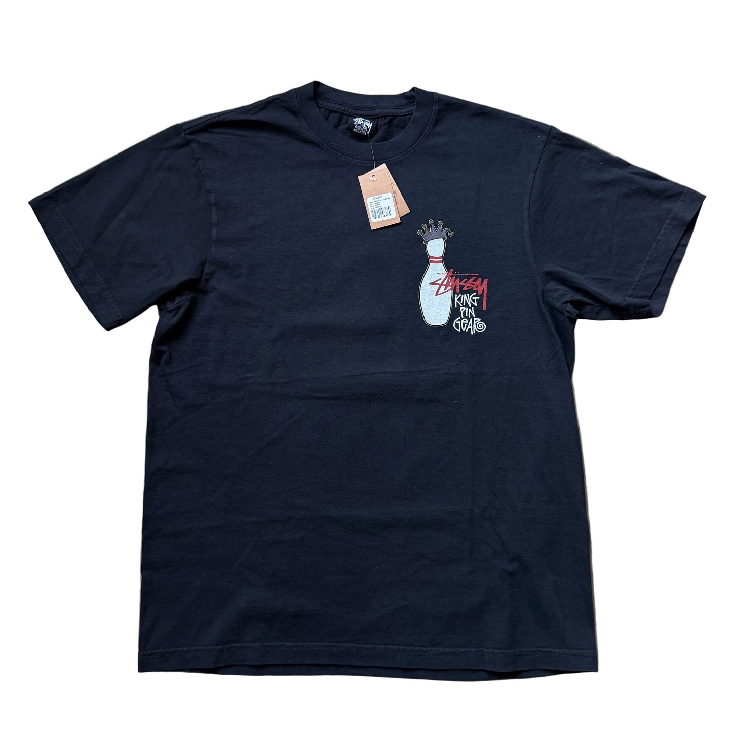 Stussy Kingpin Pigment Dyed Tee 'Black'