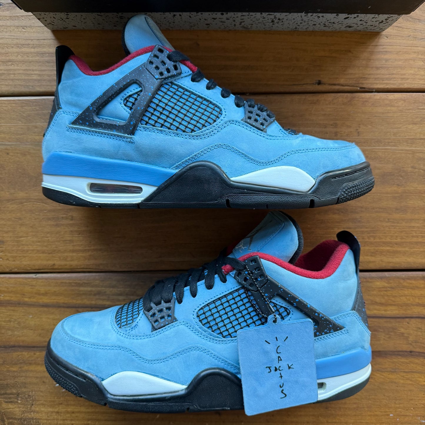 Size 9.5 - Travis Scott x Jordan 4 Retro 'Cactus Jack' (Used)