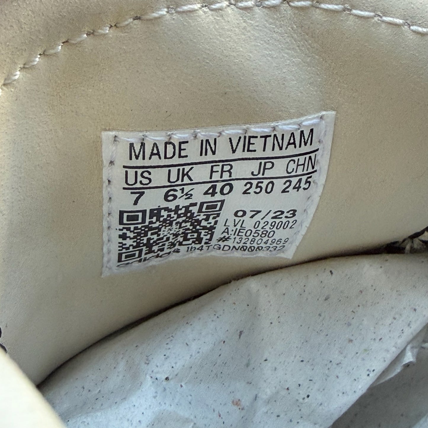 SIZE 7 - Wales Bonner x Samba Pony 'Black' (Used)