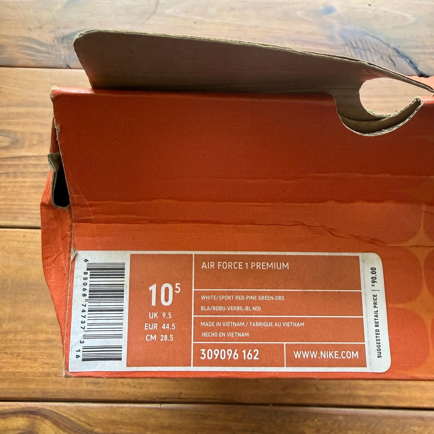 Size 10.5 - Air Force 1 Premium 'Mexico World Cup' (Used)