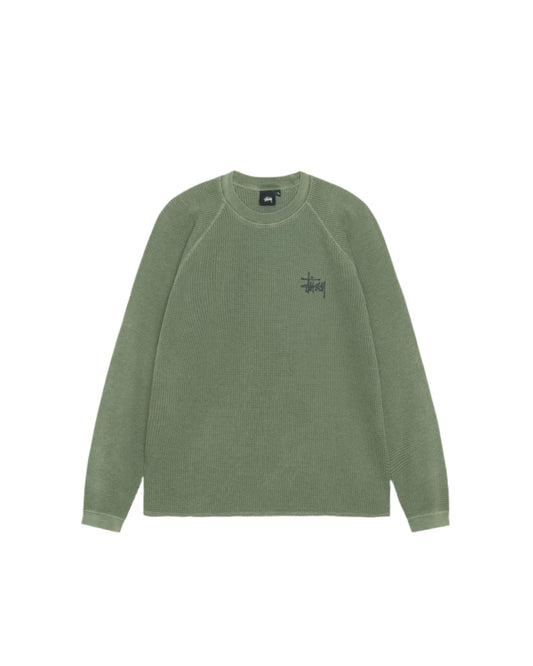 Stussy Raglan Thermal - Olive