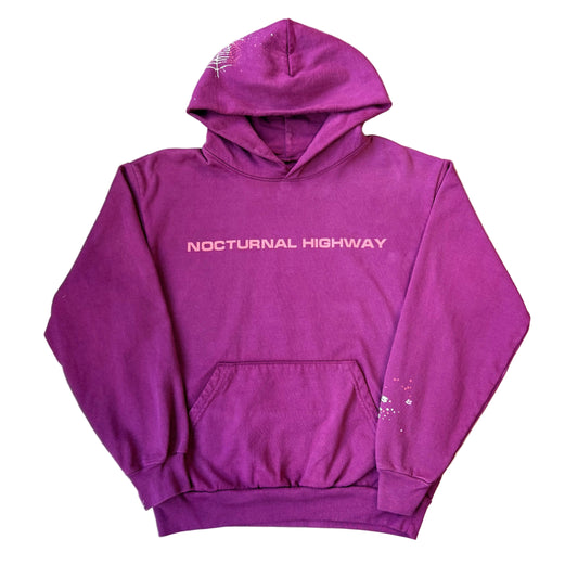 Medium - Sp5der Nocturnal Highway Hoodie
