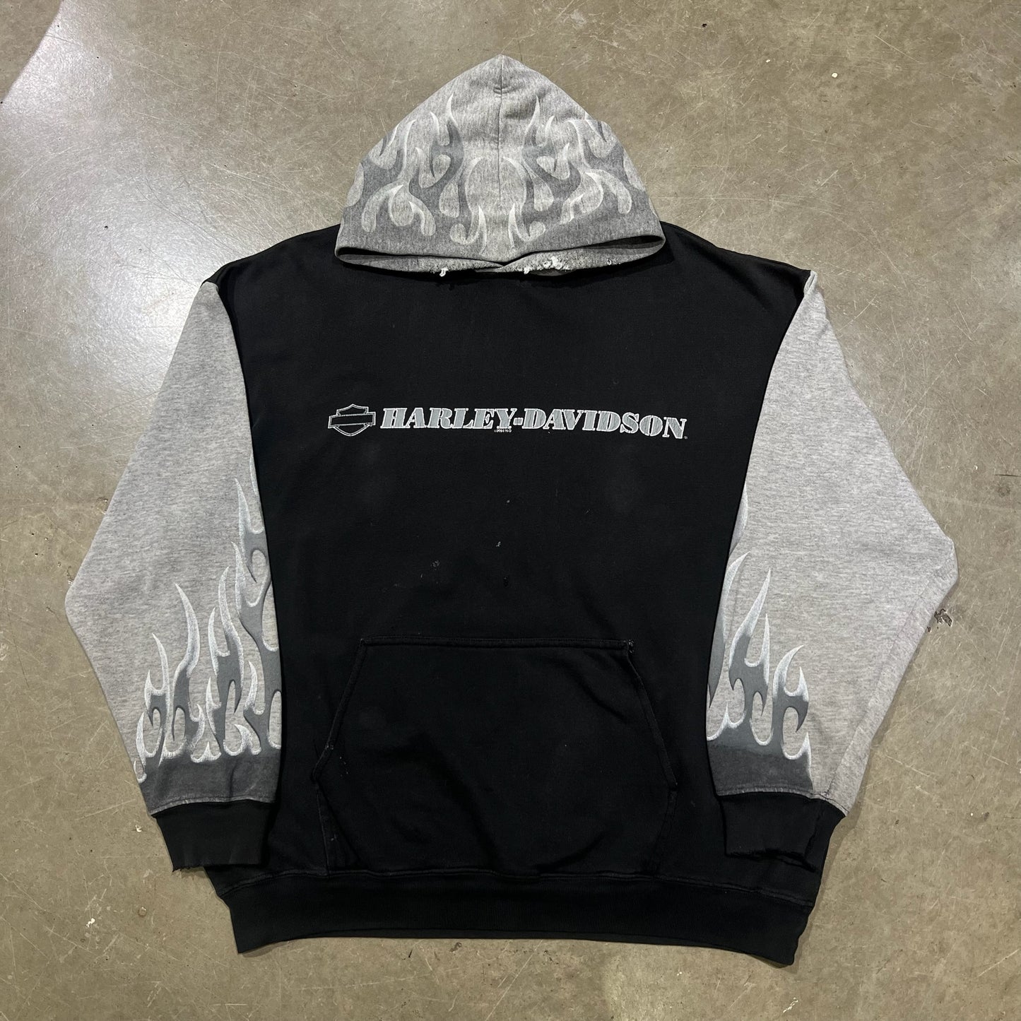 Vintage Harley Flame Hoodie