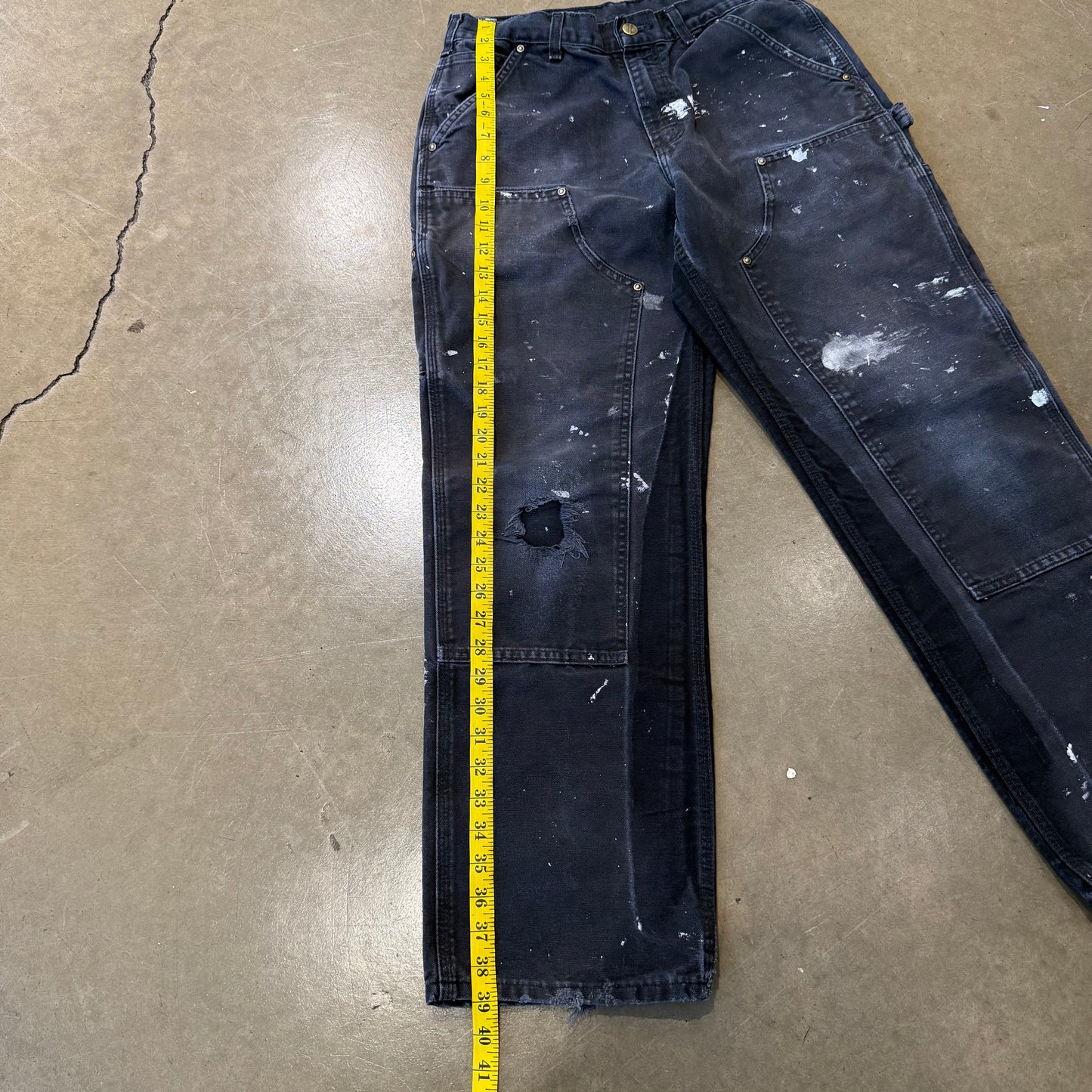 Size 30 - Vintage Carhartt Double Knee Pants 'Black'