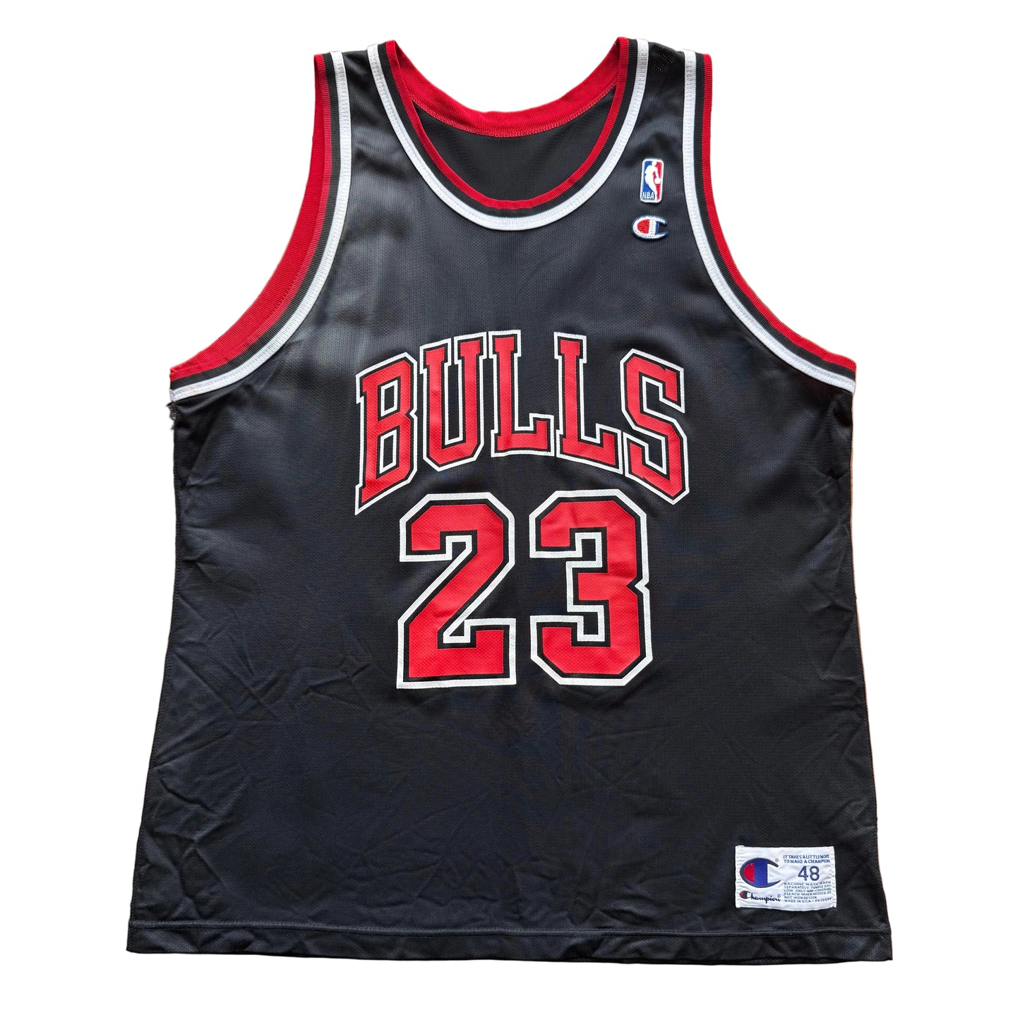 XL - Vintage Champion Michael Jordan Bulls Trikot (Schwarz)