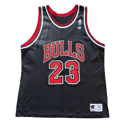 XL - Vintage Champion Michael Jordan Bulls Trikot (Schwarz)