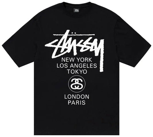 Stussy World Tour Tee 'Schwarz'