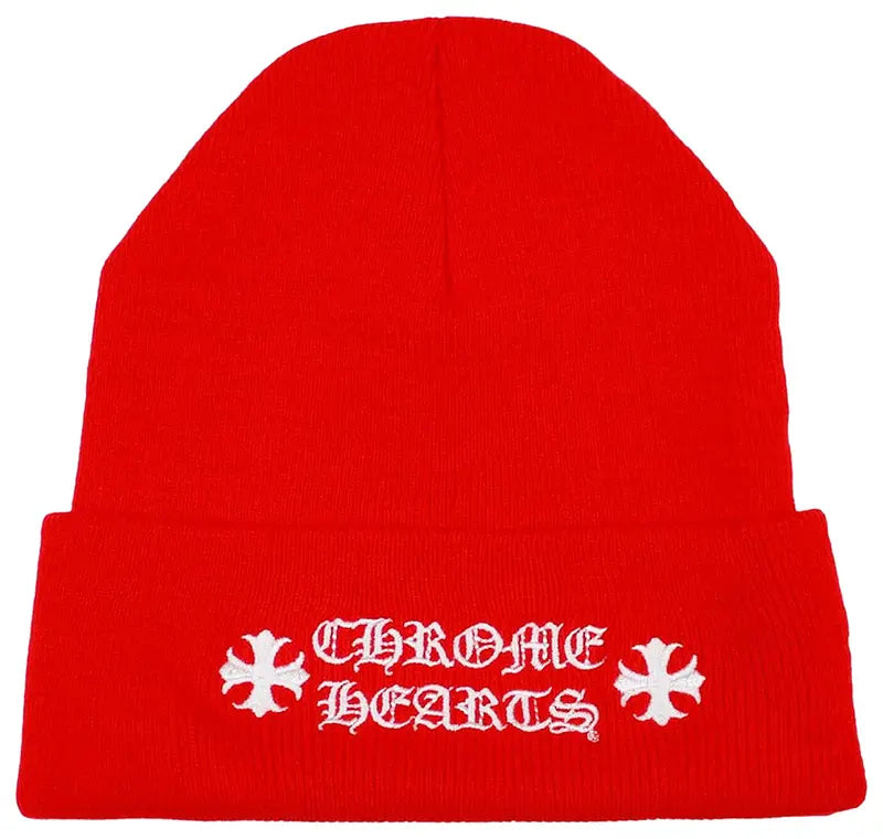 Chrome Hearts Logo Beanie 'Red'