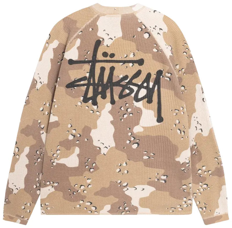 XL - Stussy Basic Raglan Thermal 'Desert Camo'