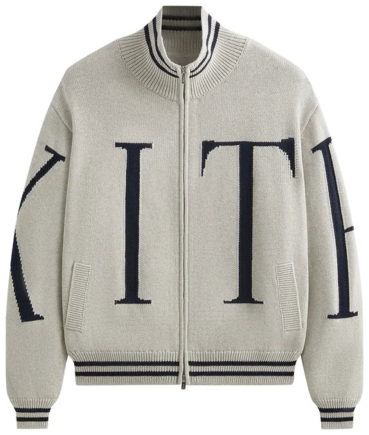 Kith Big Letter New York Wyona Full Zip Sweater