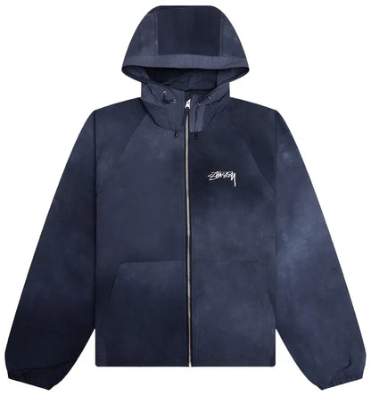 Stussy Beach Shell Wave Dye Zip Hoodie 'Navy'
