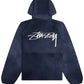 Stussy Beach Shell Wave Dye Zip Hoodie 'Navy'