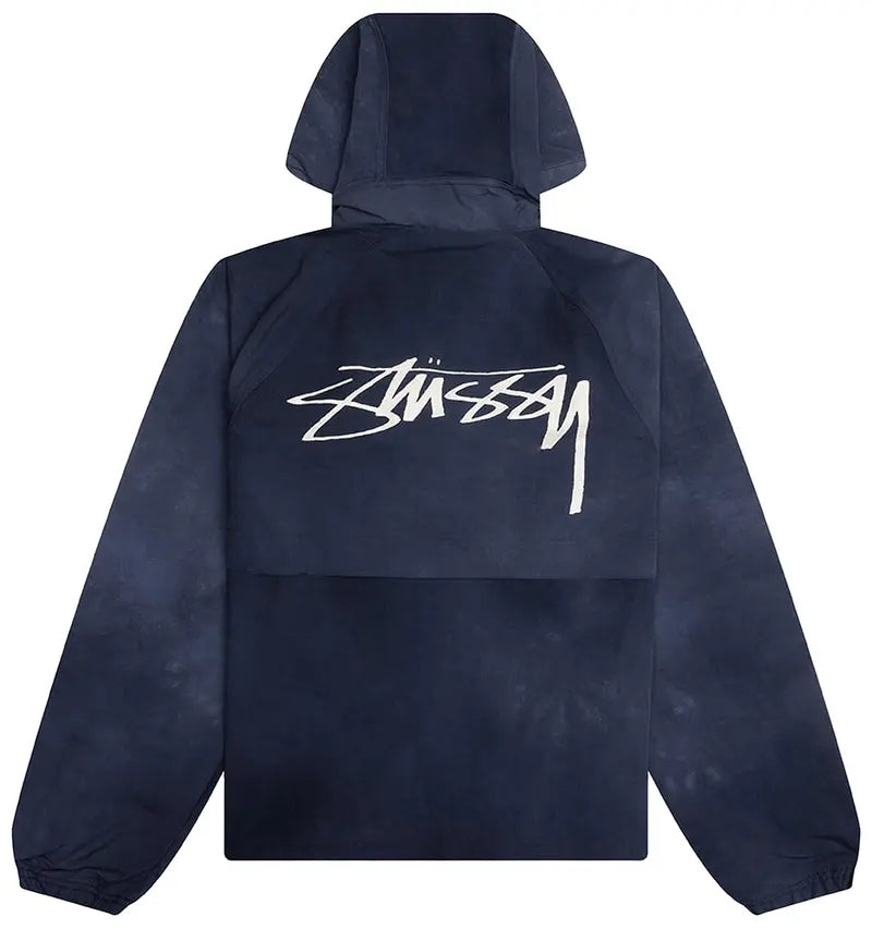 Stussy Beach Shell Wave Dye Zip Hoodie 'Navy'