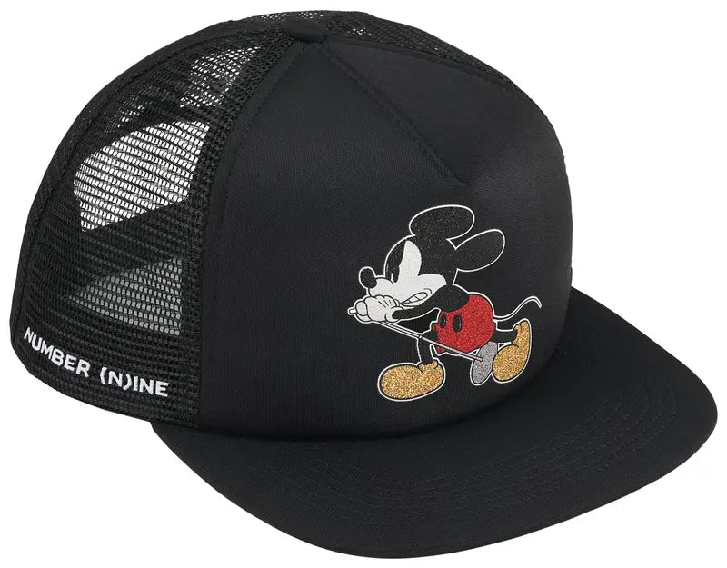 Supreme x Number (N)Ine x Mickey Mouse Mesh Back 5-Panel 'Negro'