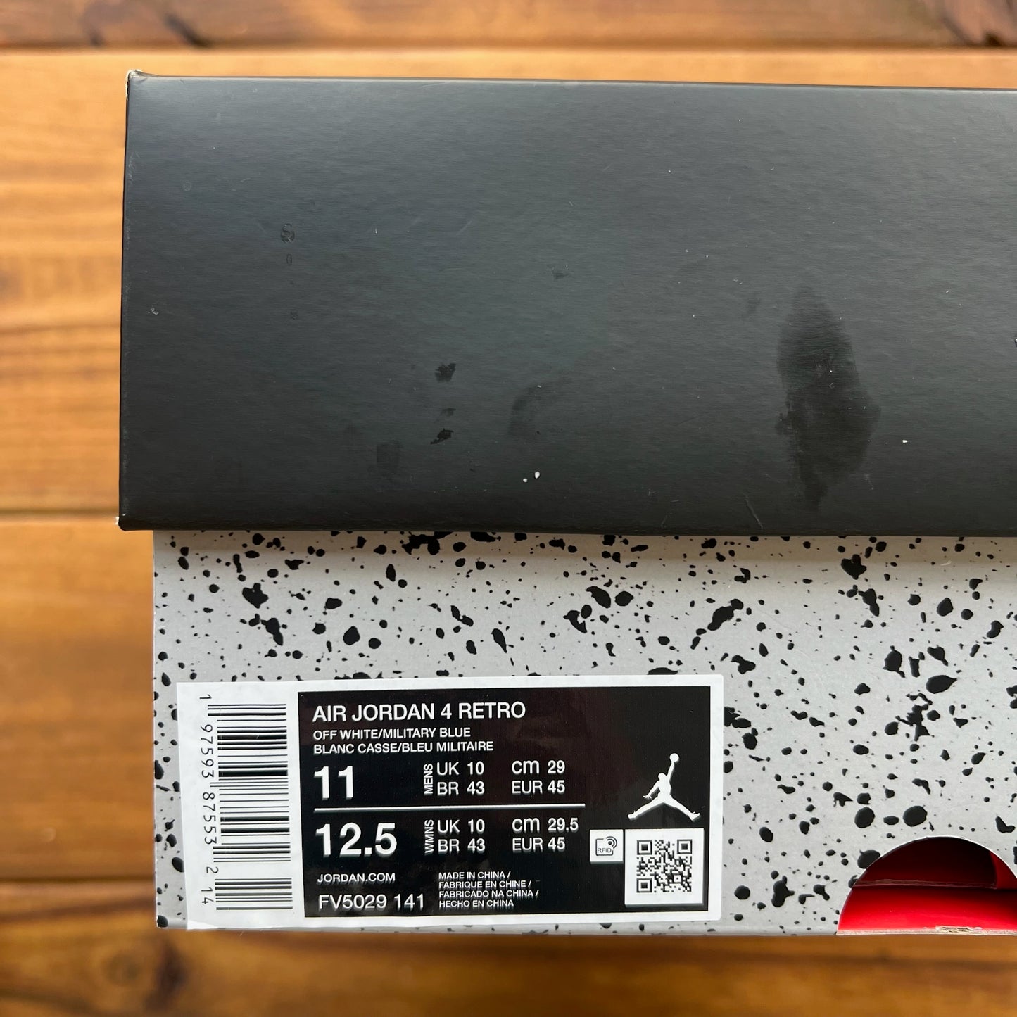 SIZE 11 - Jordan 4 Retro 'Military Blue' 2024 (Used)