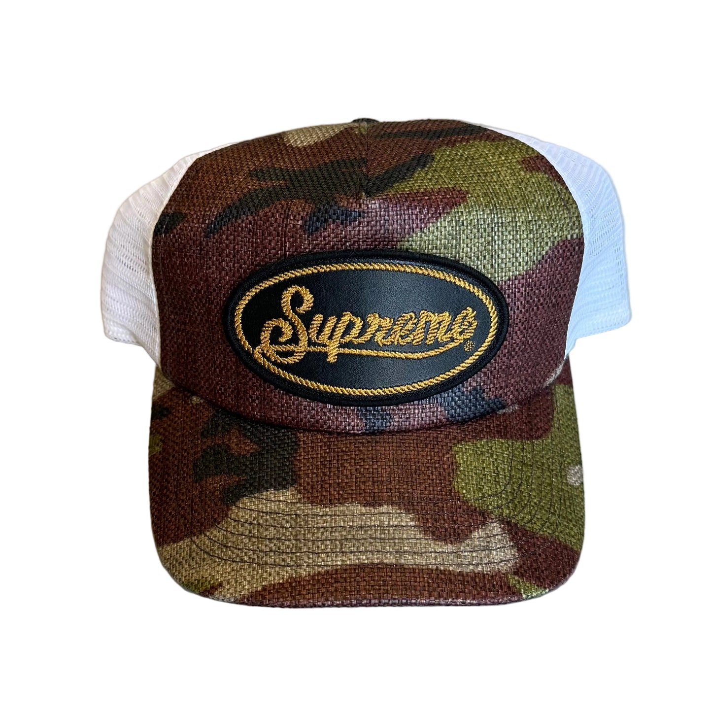 Supreme Raffia Mesh Back 5-Panel Hat 'Woodland Camo' (Pre-Owned)