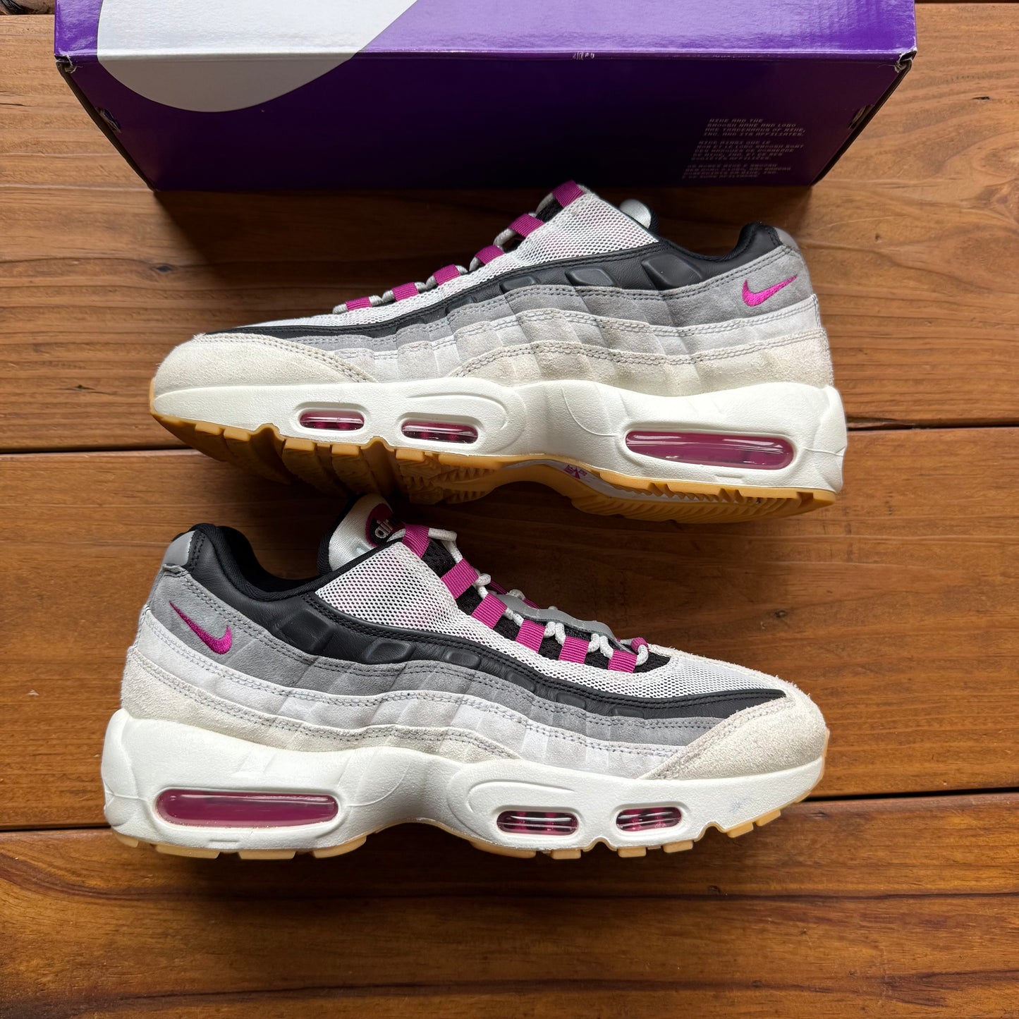Talla 10.5 - Nike SB x Air Max 95 'Cactus Flower' (Usadas)
