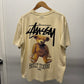 Medium - Stussy Built Tough Tee 'Putty' (Pre-Owned)