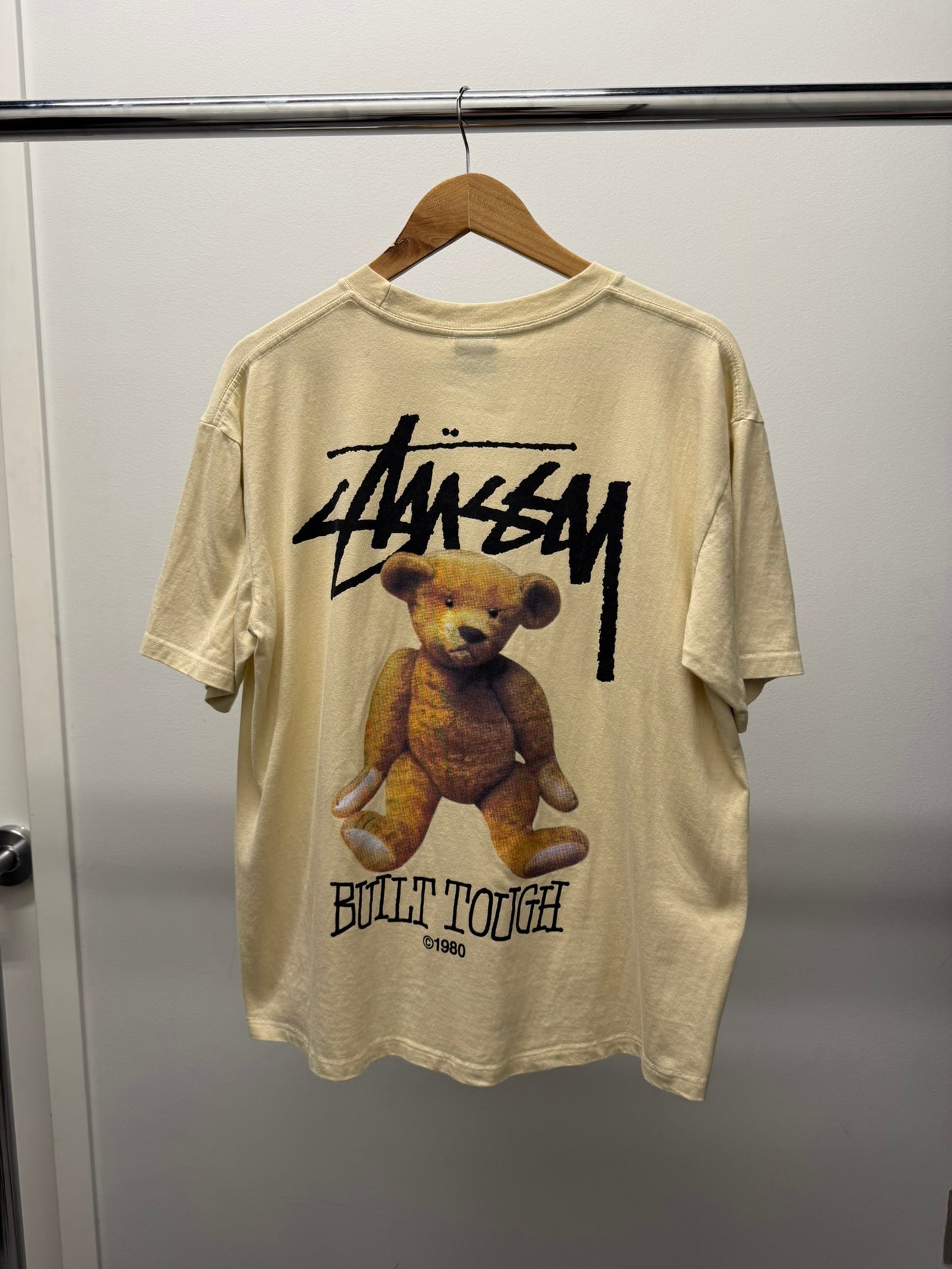 Medium - Stussy Built Tough Tee 'Putty' (Pre-Owned)