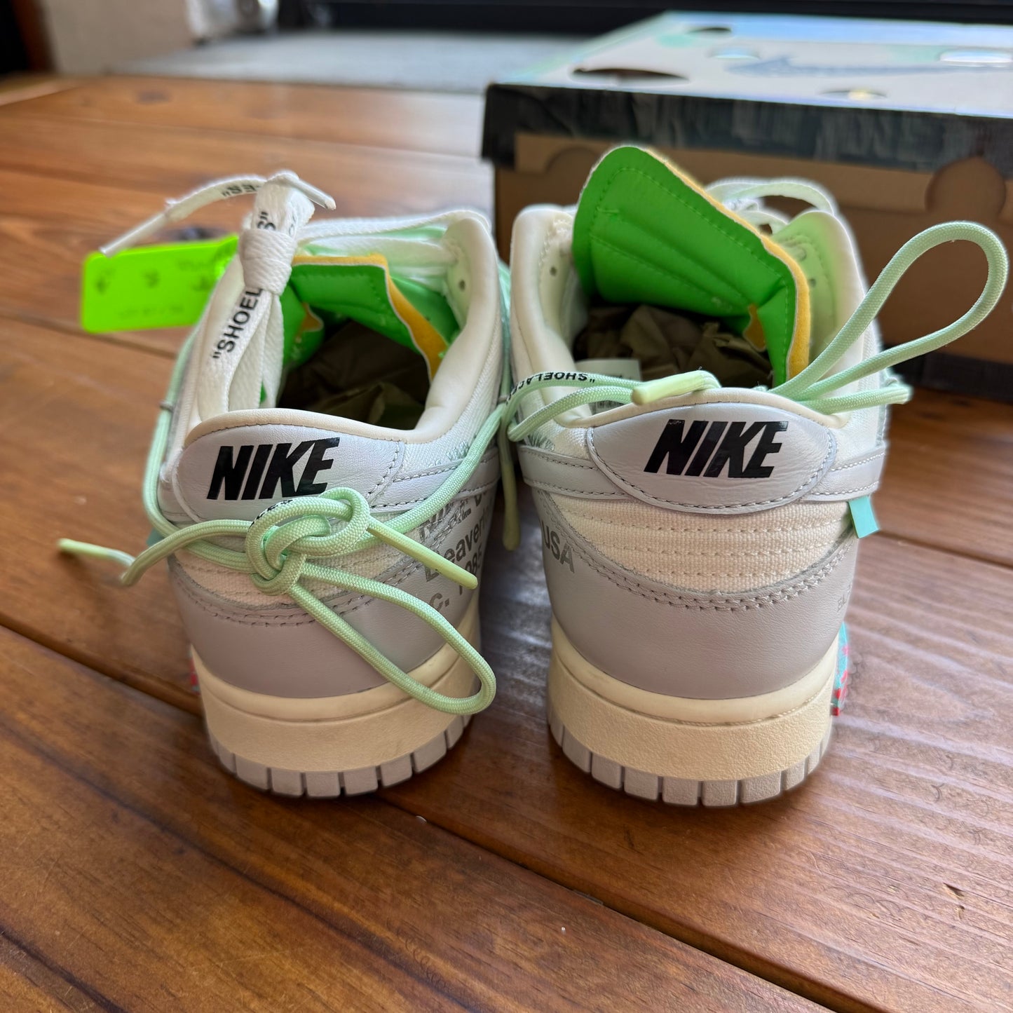 Größe 43 - Off-White x Dunk Low 'Lot 07 of 50' (Gebraucht)