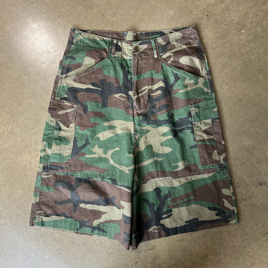 MEDIUM - Raspberry Hills Camo Jorts (Used)