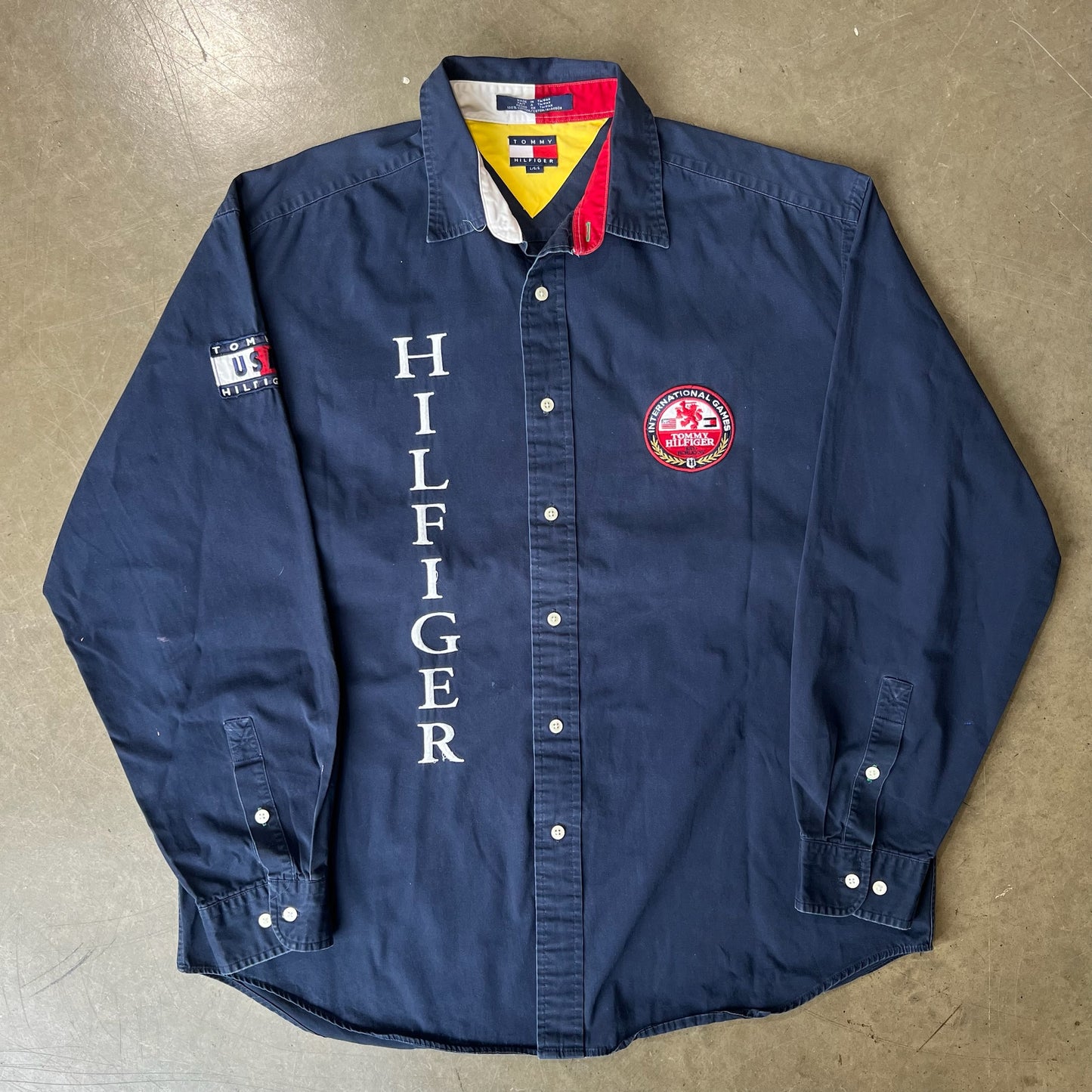 LARGE - Tommy Hilfiger International Button Up Shirt