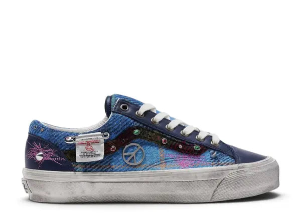 Size 10 - Vans Premium Old Skool 36 Harris Tweed® Shoe 'Navy'