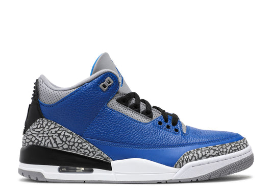 SIZE 14 - Jordan 3 Retro 'Varsity Royal' (Used)