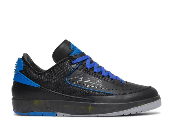 Größe 42.5 - Off-White x Jordan 2 Retro Low SP 'Black Varsity Royal' (Gebraucht)