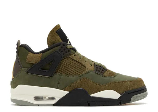 SIZE 12 - Jordan 4 Retro SE Craft 'Olive' (Used)