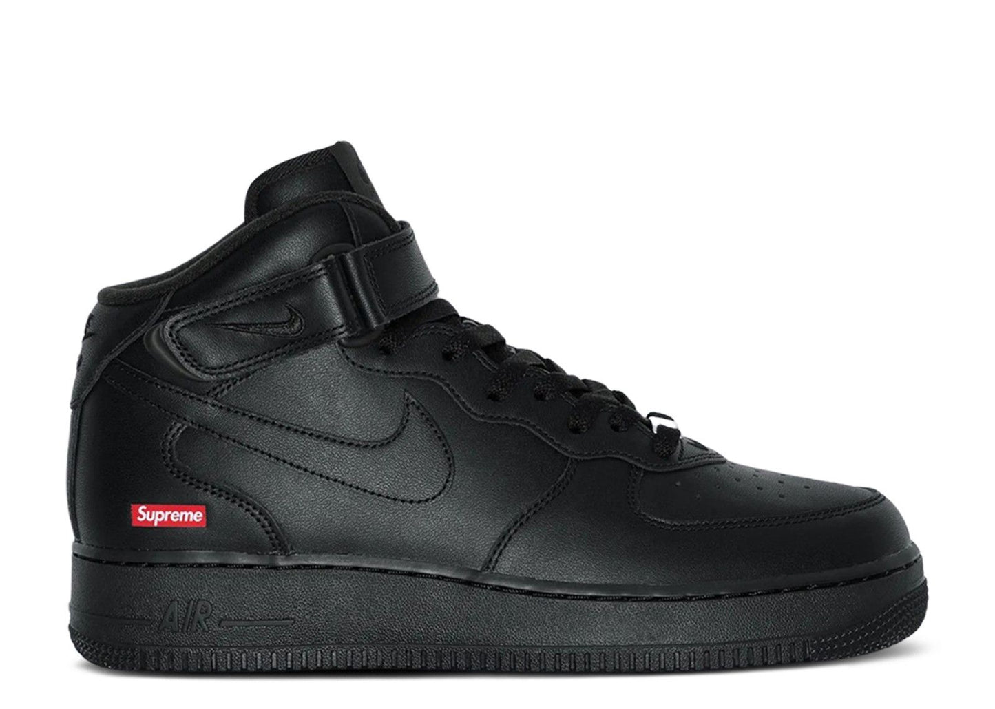 Supreme x Air Force 1 Mid 'Box Logo - Triple Black'