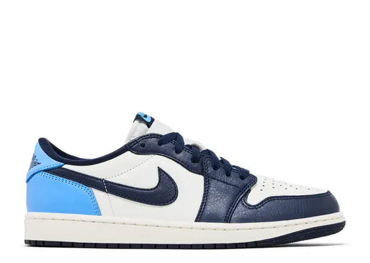Size 13 - Jordan 1 Retro Low OG 'Obsidian UNC' (Used/Damaged Box)