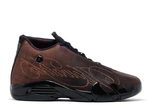 Size 9.5 - Mowalola x Jordan 14 Retro 'Burnt Red'