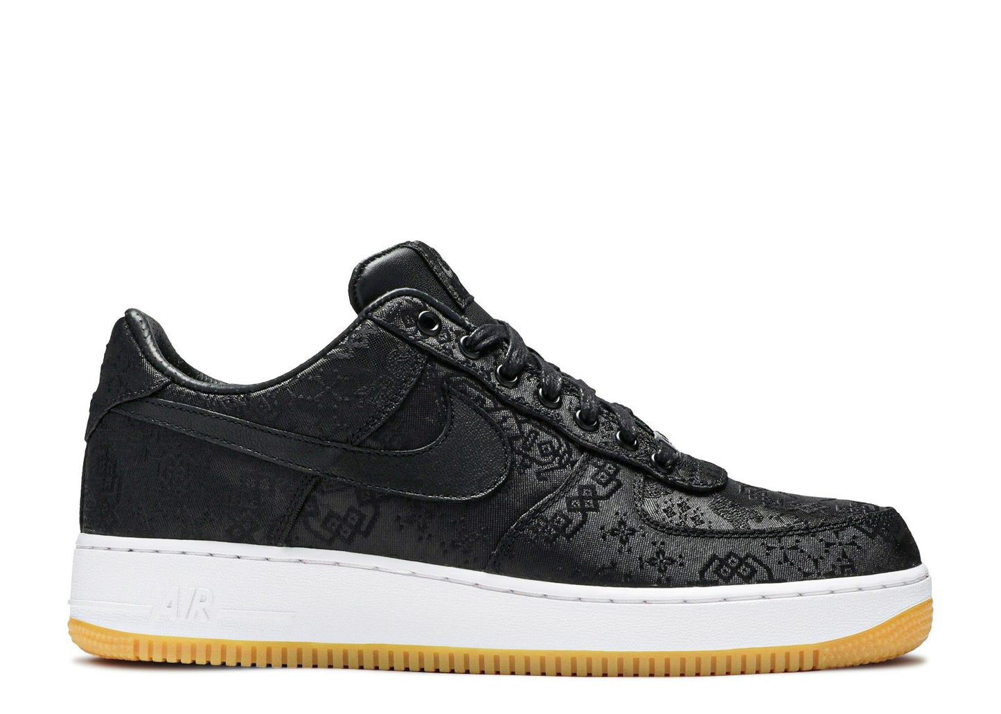 Fragment Design x CLOT x Air Force 1 'Black Silk'