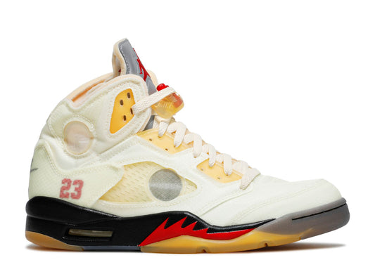 Off-White x Jordan 5 SP 'Sail' (USED)