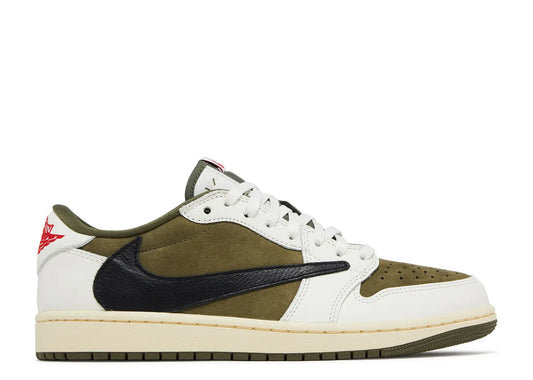 SIZE 10 - Travis Scott x Jordan 1 Low OG SP 'Reverse Olive / Medium Olive' (Used)