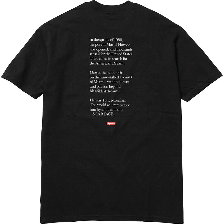 Supreme Scarface™ Shower Tee 'Negro'